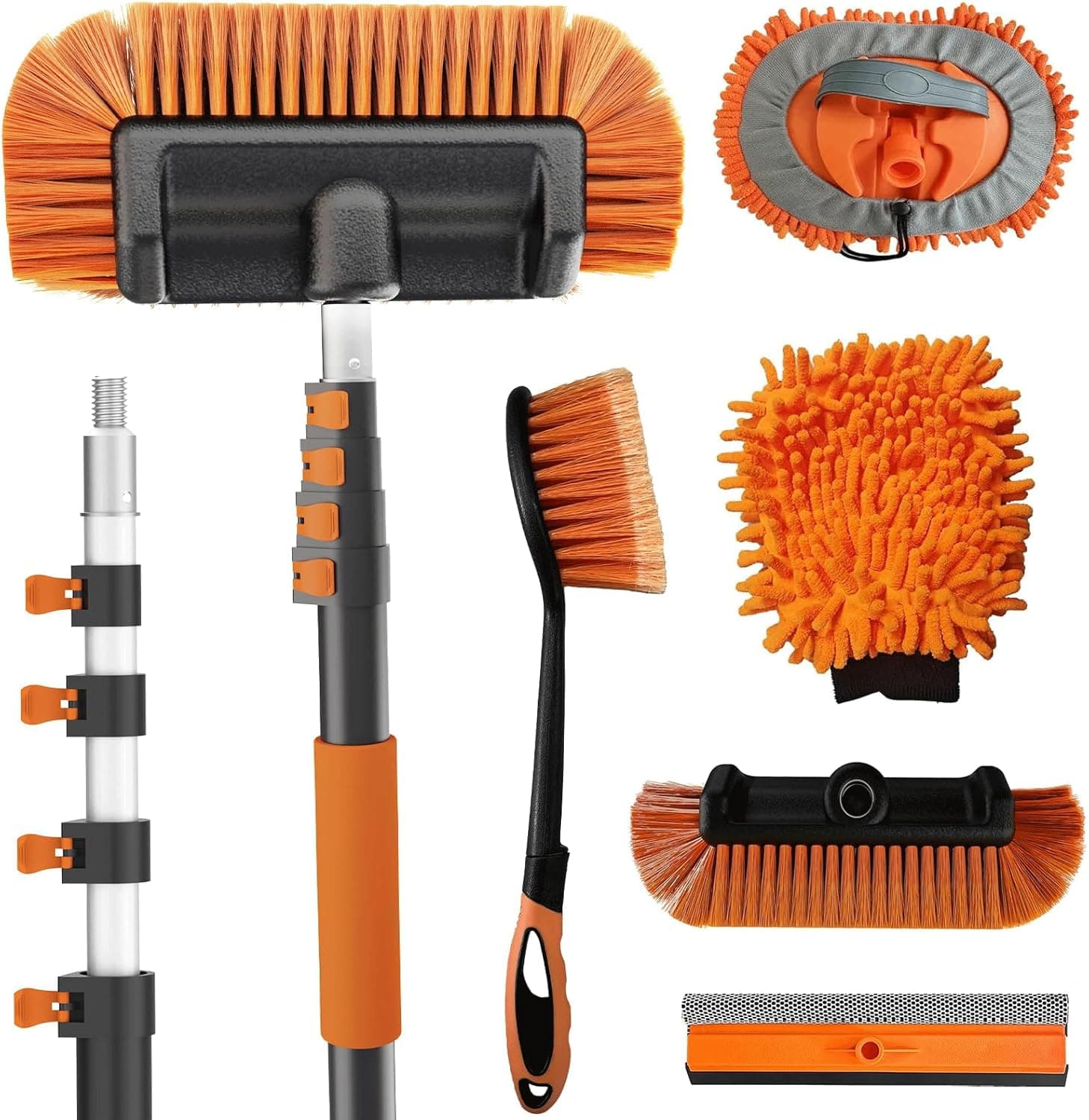 Truck Wash Brush 18FT Extendable Kit