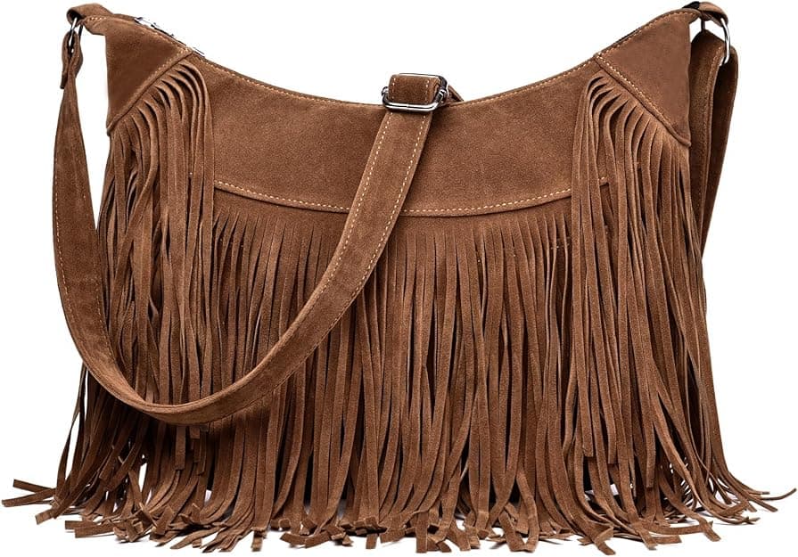 Bag Fringe Leather Crossbody for Women