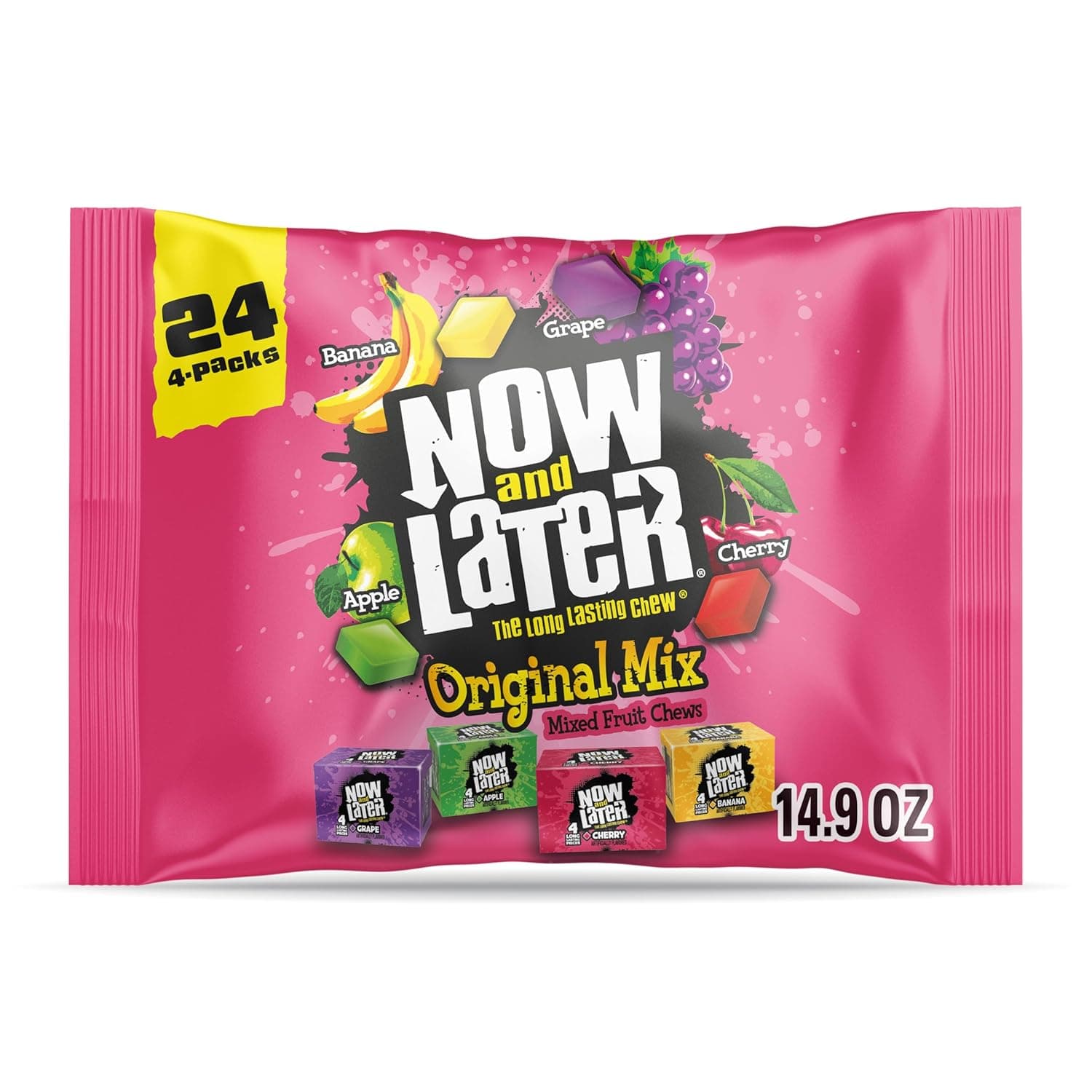 Now and Later Original Mix Chewy Fruit Candy (24 Count)